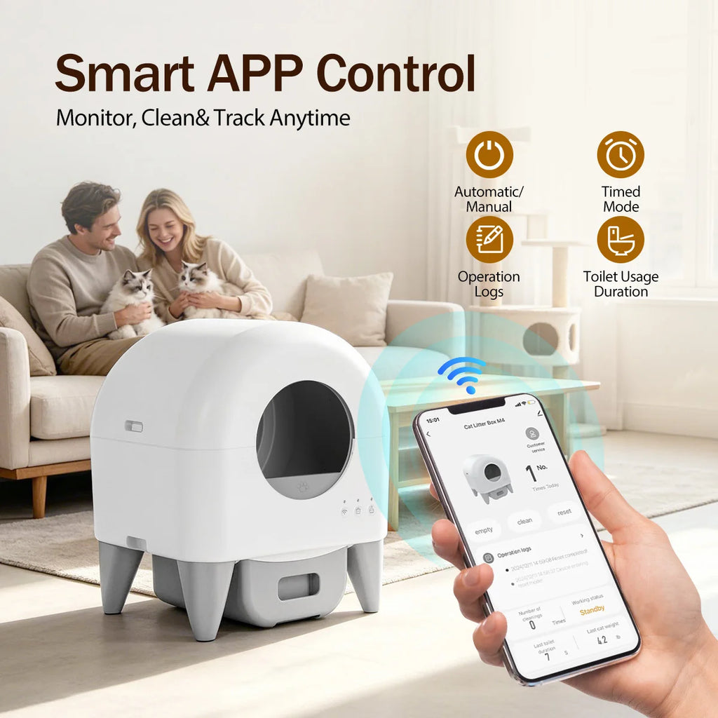 PurrClean Smart Self-Cleaning Cat Litter Box