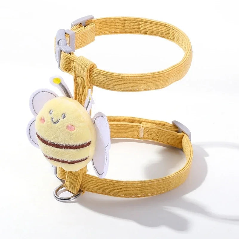 Adjustable Bee Cat Harness & Leash Set