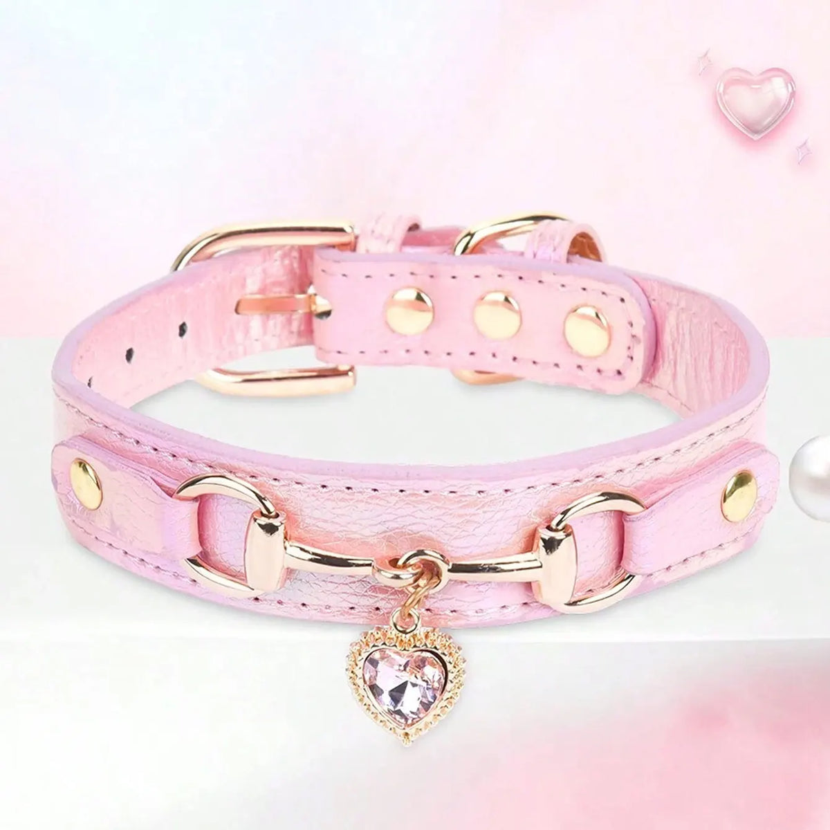 Crystal Charm Dog Collar
