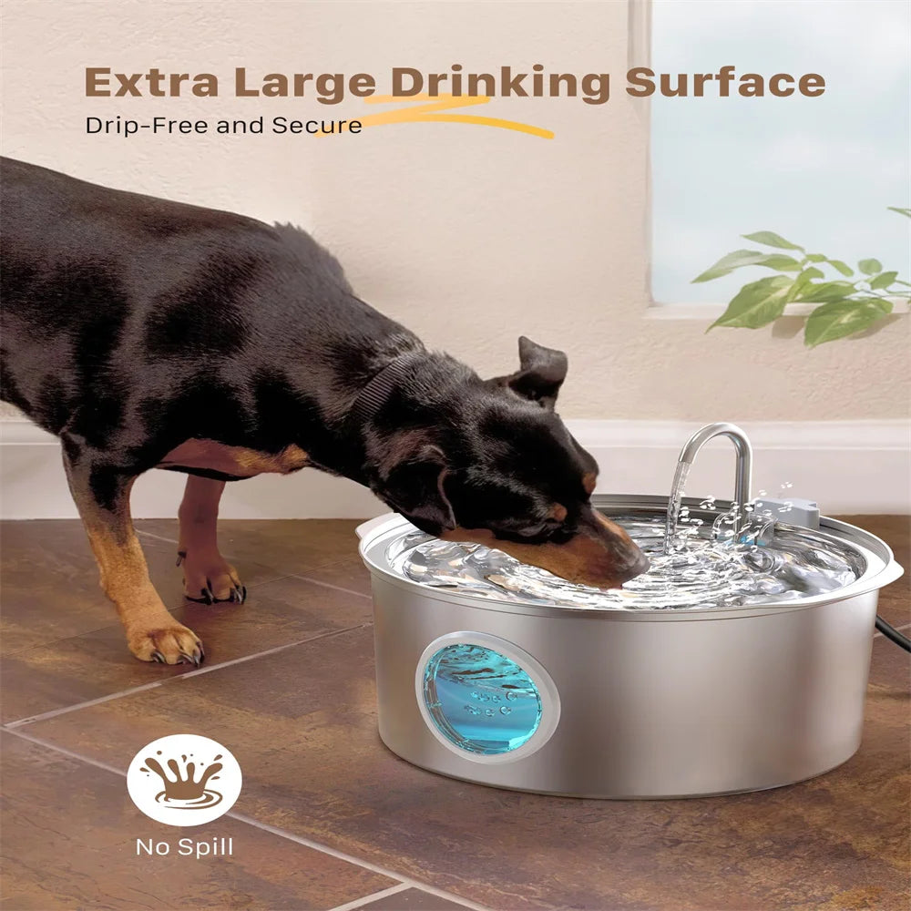 FreshFlow Max 7L Stainless Steel Pet Fountain