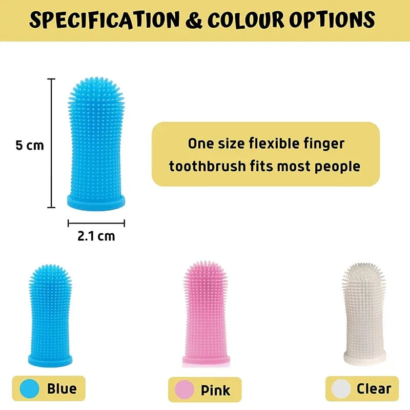 SmilePaw Silicone Pet Finger Toothbrush