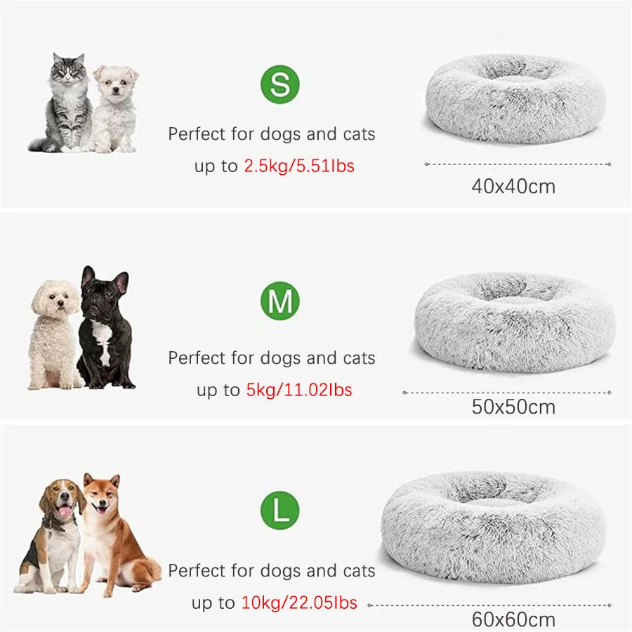 Cozy Nest – Plush Donut Pet Bed