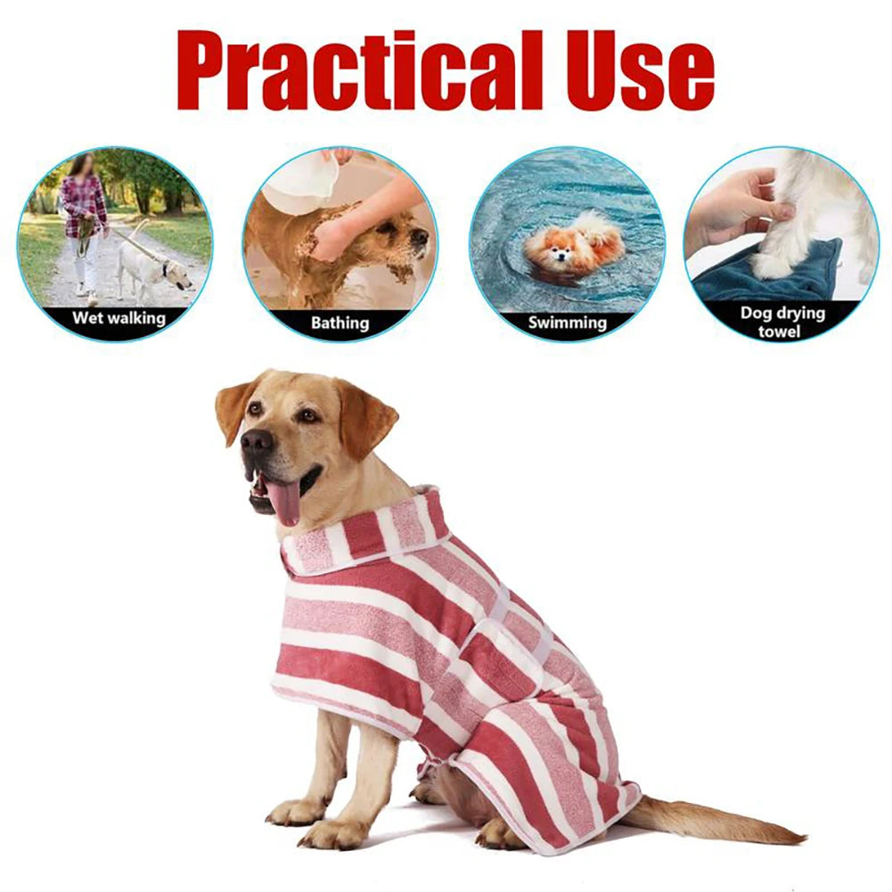 Quick-Dry Pet Bathrobe