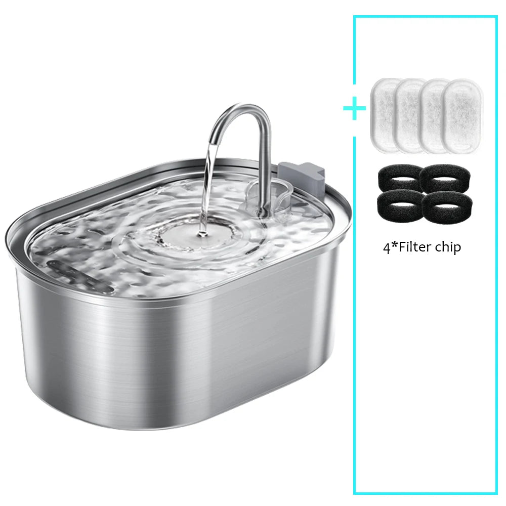 FreshFlow Stainless Steel Pet Fountain
