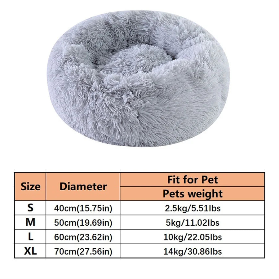 Cozy Nest – Plush Donut Pet Bed