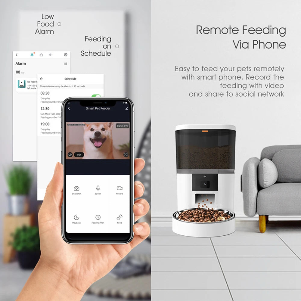 Smart Bowl 4L – Wi-Fi Automatic Pet Feeder