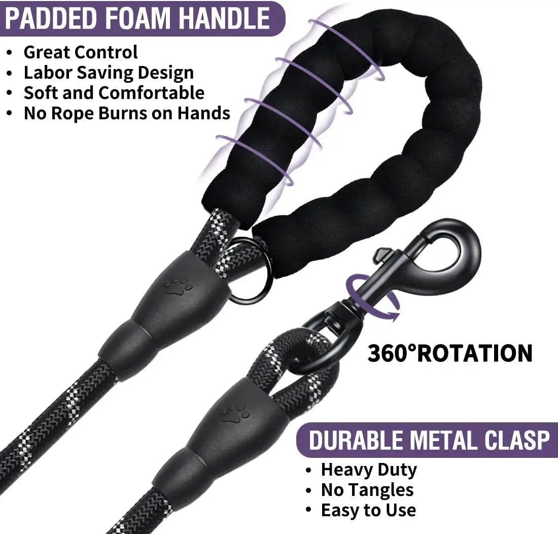 SafePaws Reflective Rope Leash