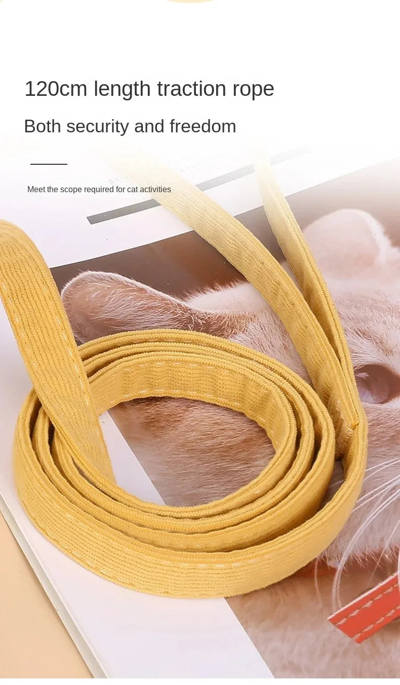 Adjustable Bee Cat Harness & Leash Set
