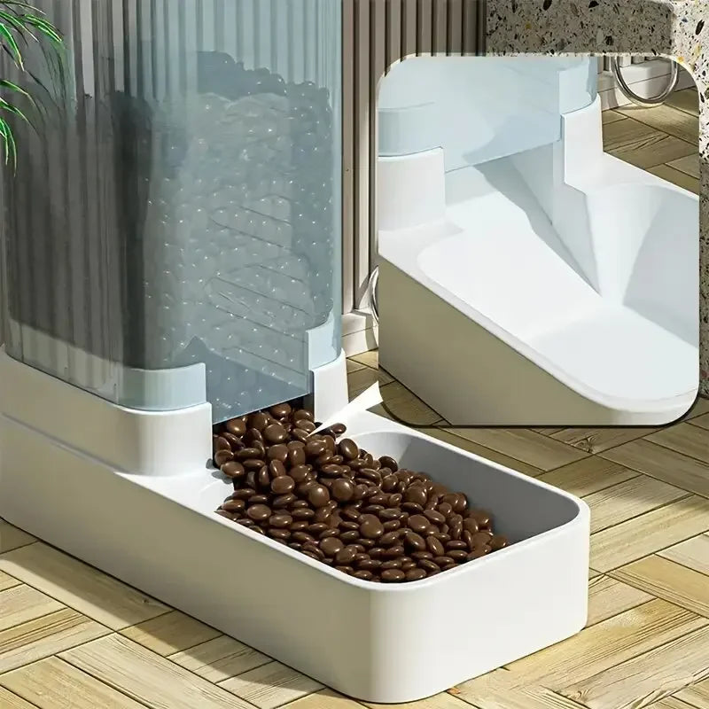 Gravity Pet Feeder & Water Dispenser