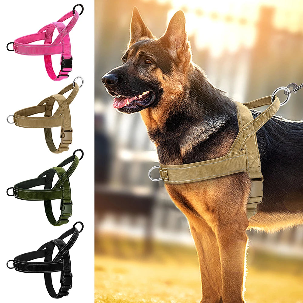 Adjustable Reflective Nylon Dog Harness