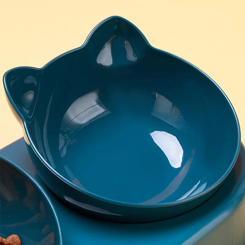 Pet Feeding Station with Gravity Water Dispenser