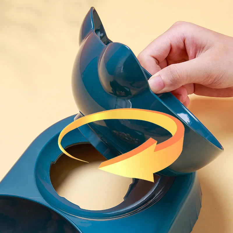 Pet Feeding Station with Gravity Water Dispenser