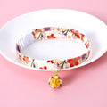 Floral Bell Cat Collar
