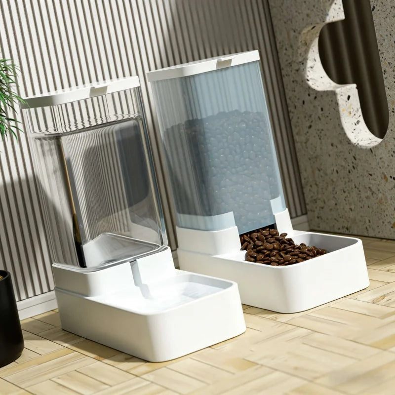 Gravity Pet Feeder & Water Dispenser