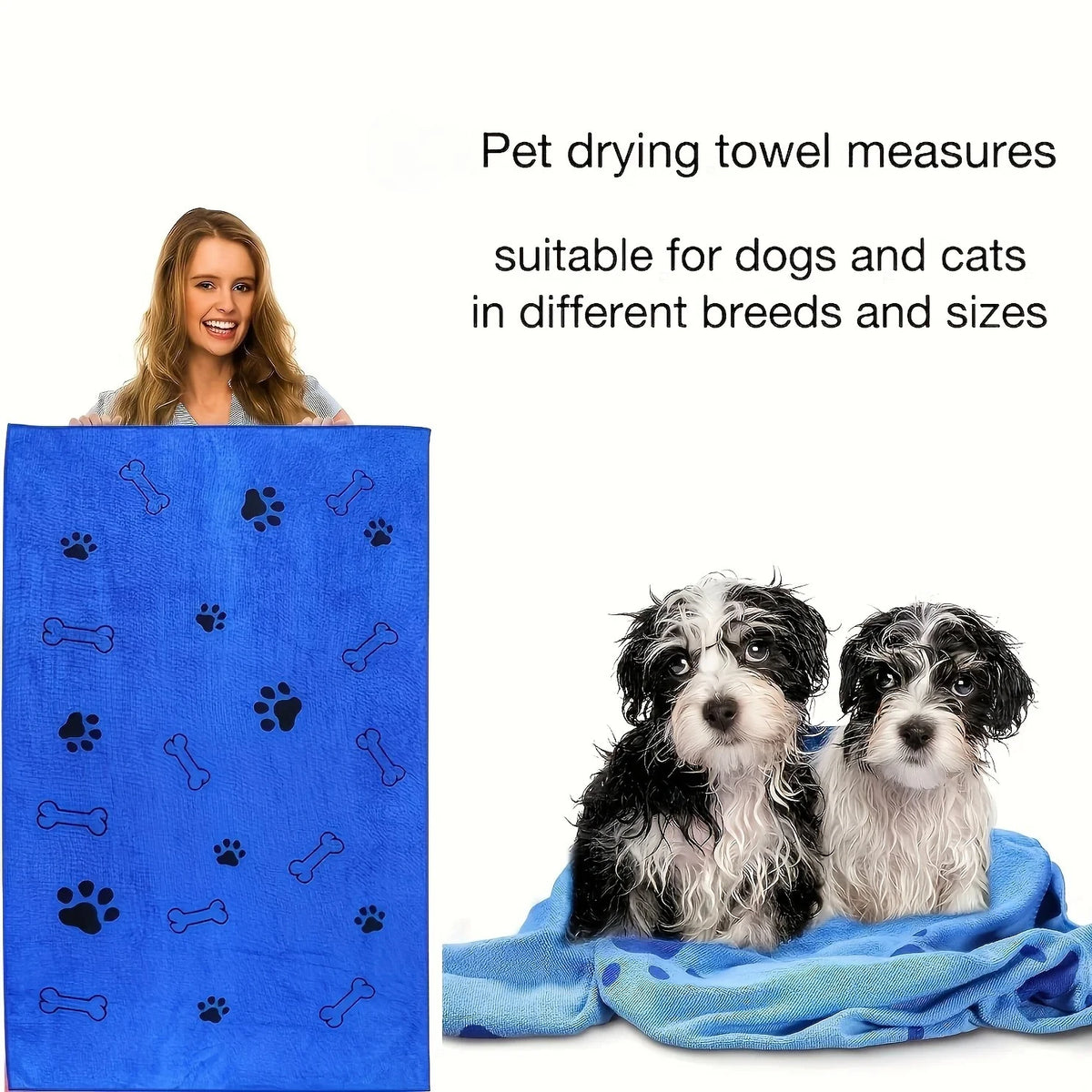 Quick-Dry Microfiber Pet Towel