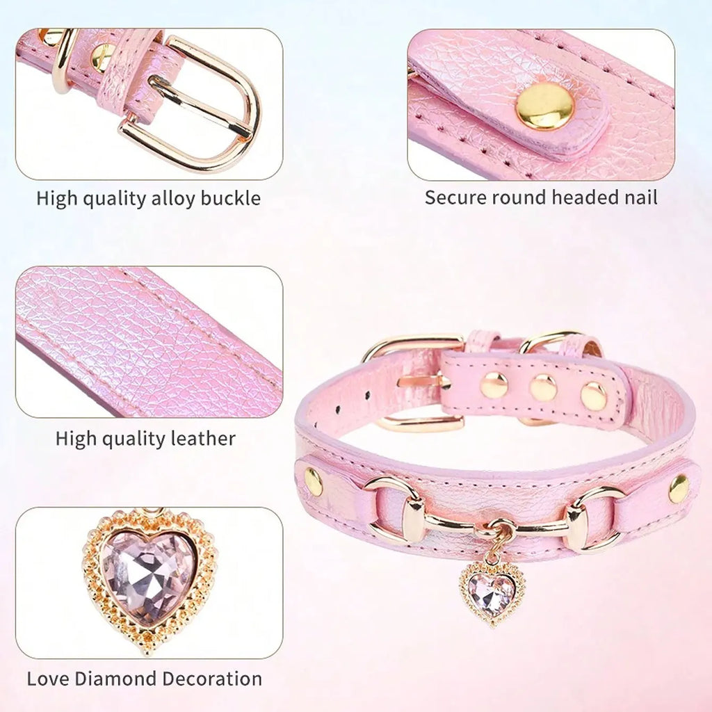 Crystal Charm Dog Collar