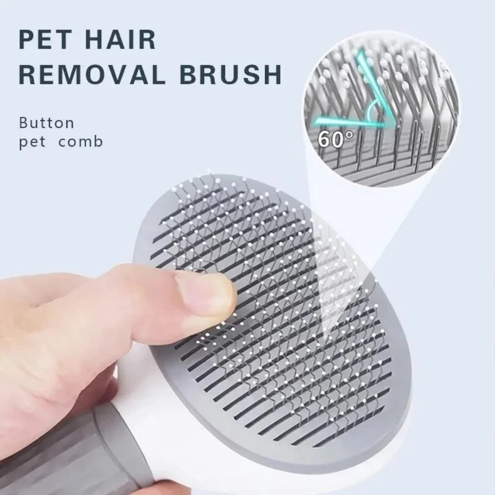 FurEase Self-Cleaning Pet Grooming Brush