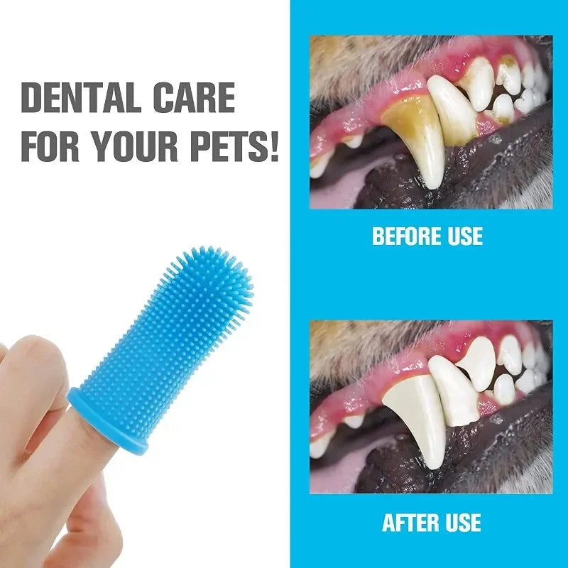 SmilePaw Silicone Pet Finger Toothbrush