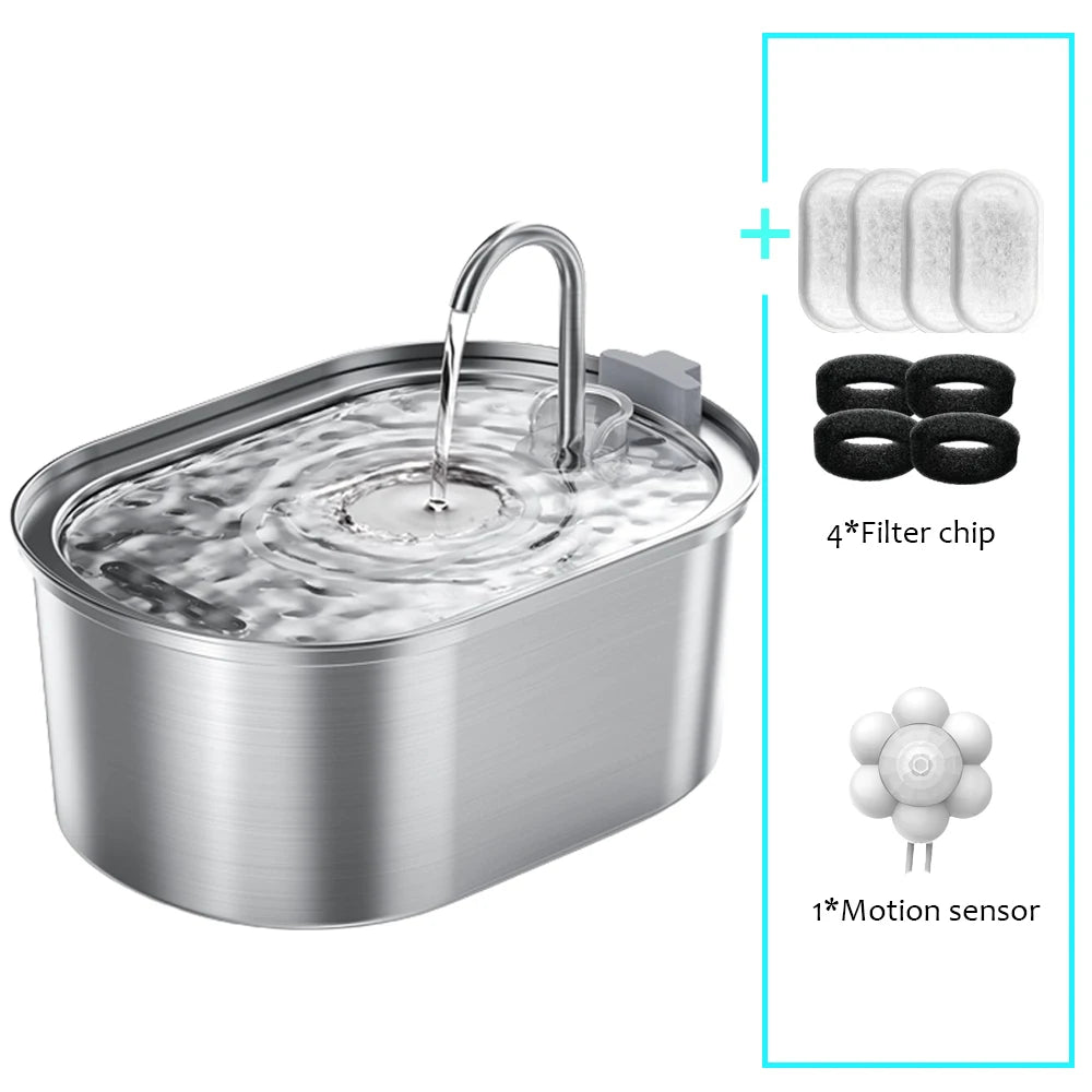 FreshFlow Stainless Steel Pet Fountain