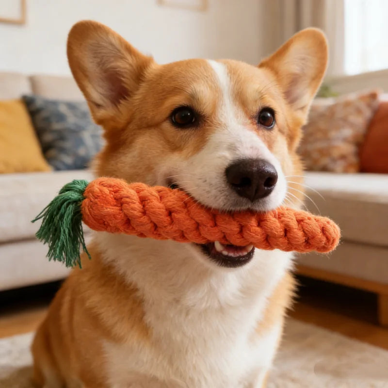 Carrot Rope Dog Toy