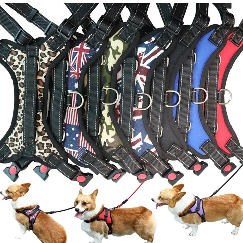 Adjustable Reflective Dog Harness