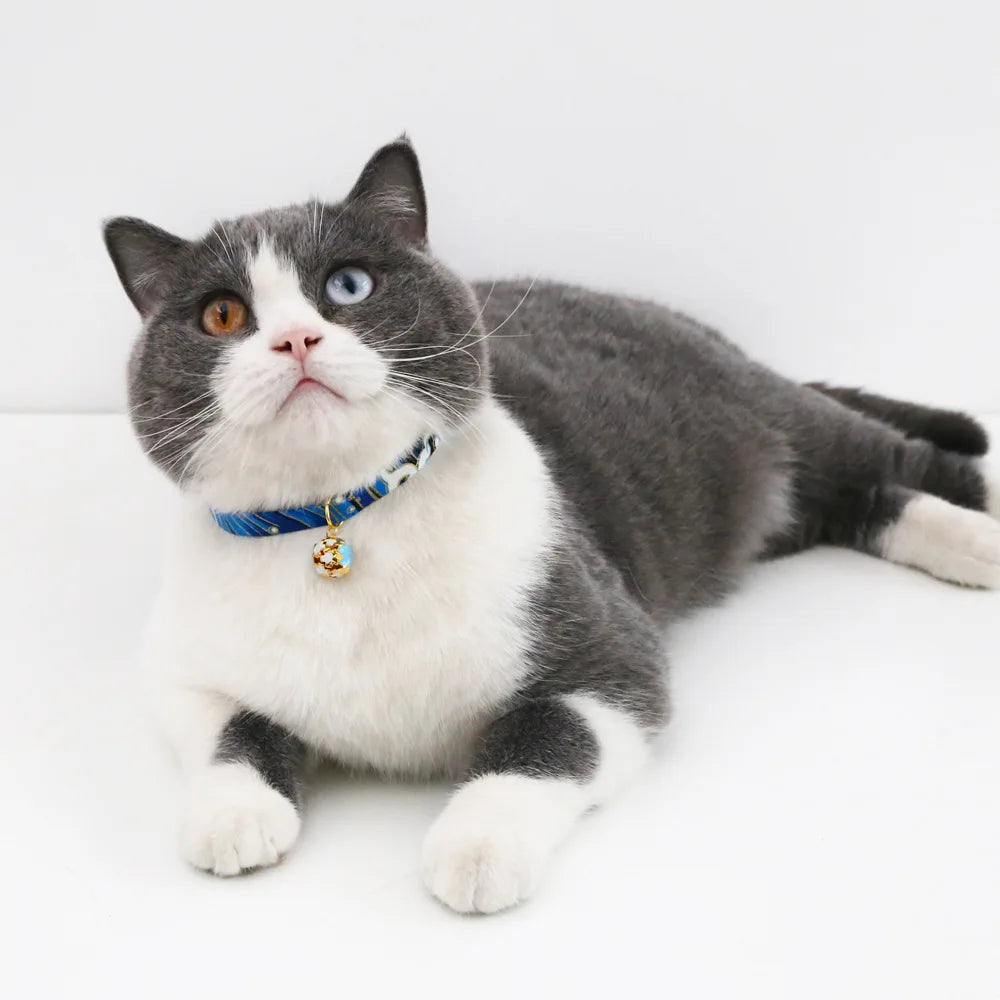 Floral Bell Cat Collar