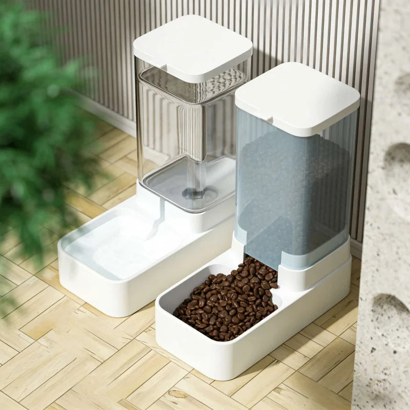 Gravity Pet Feeder & Water Dispenser