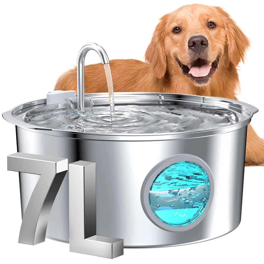 FreshFlow Max 7L Stainless Steel Pet Fountain