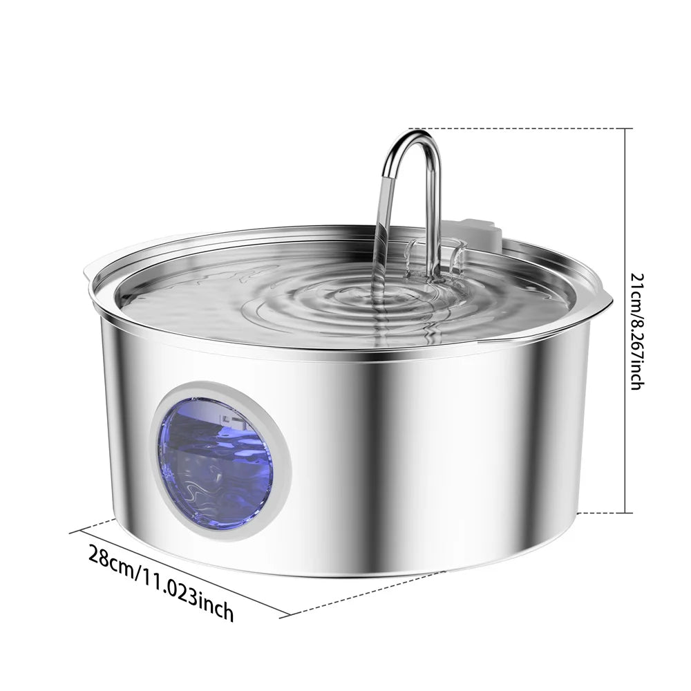 FreshFlow Max 7L Stainless Steel Pet Fountain