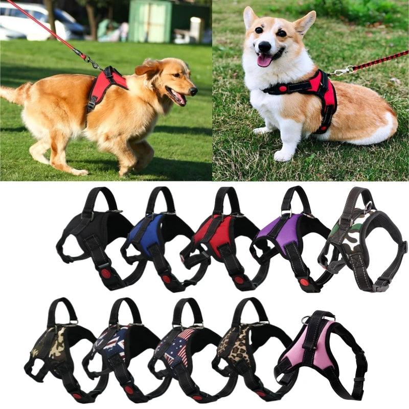 Adjustable Reflective Dog Harness