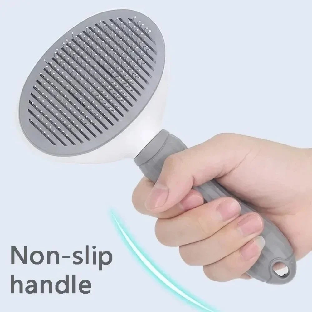 FurEase Self-Cleaning Pet Grooming Brush