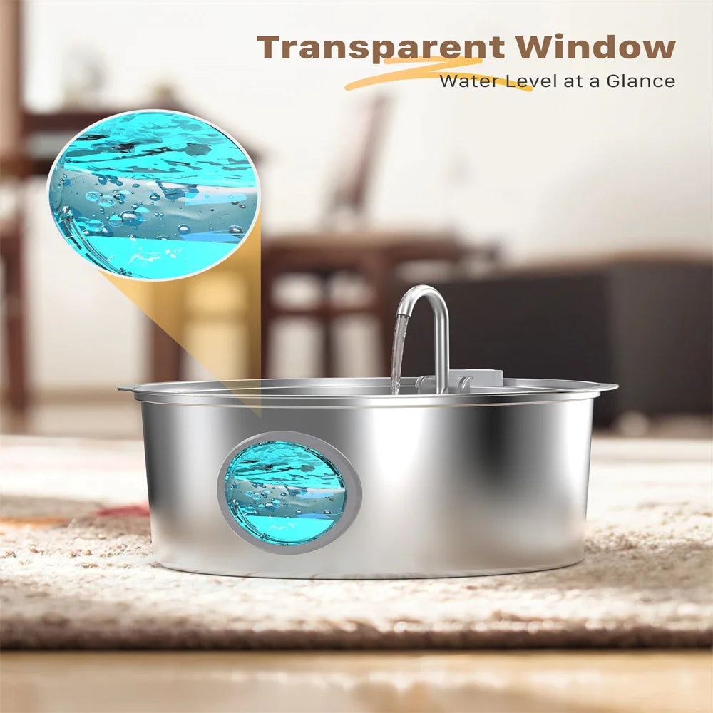 FreshFlow Max 7L Stainless Steel Pet Fountain