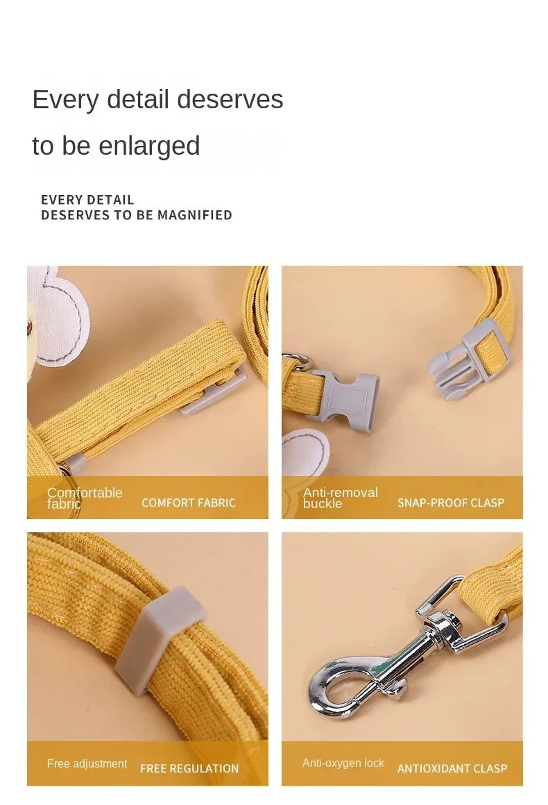 Adjustable Bee Cat Harness & Leash Set