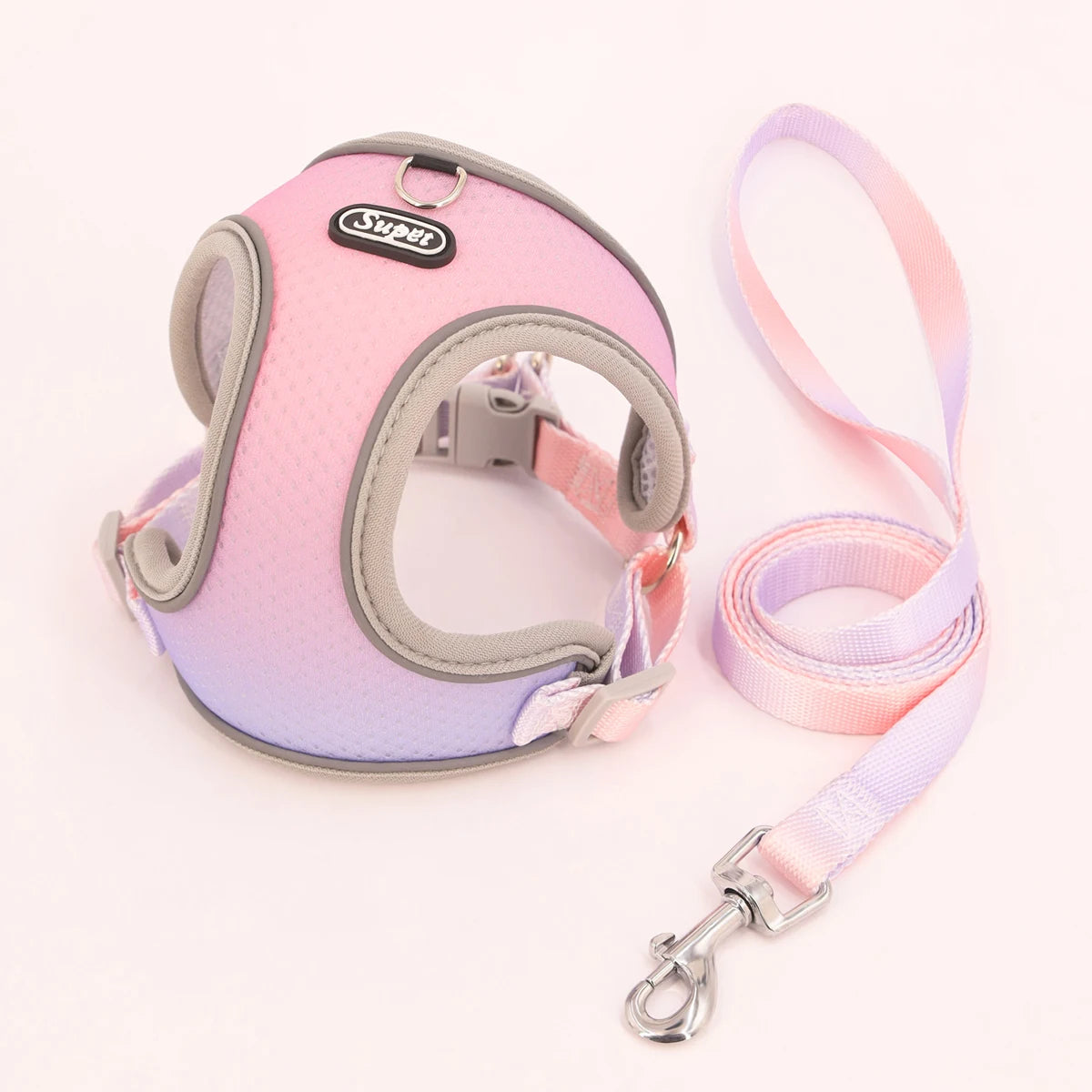 SoftStep Reflective Pet Harness & Leash Set