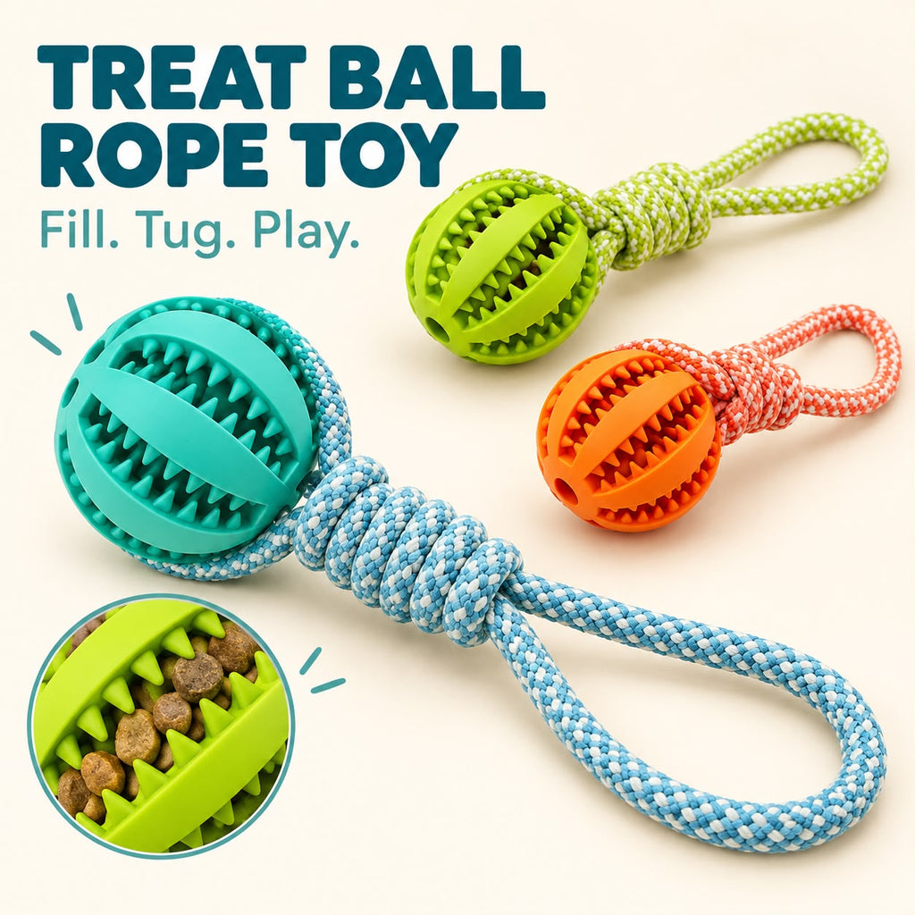 Treat Ball Rope Toy