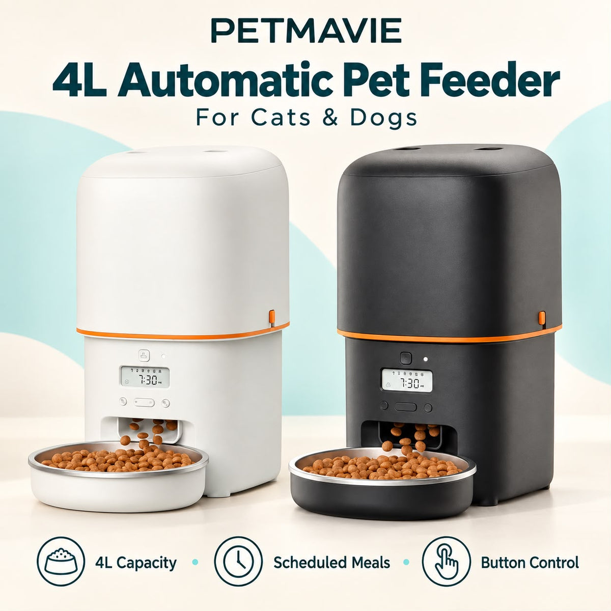 4L Automatic Pet Feeder for Cats & Dogs