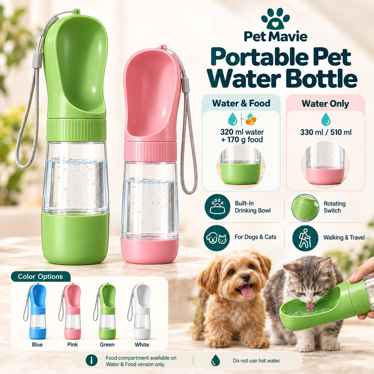 Portable Pet Water Bottle