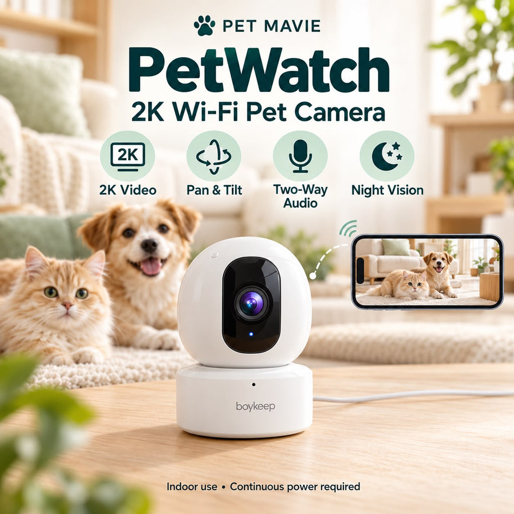 PetWatch 2K Wi-Fi Pet Camera